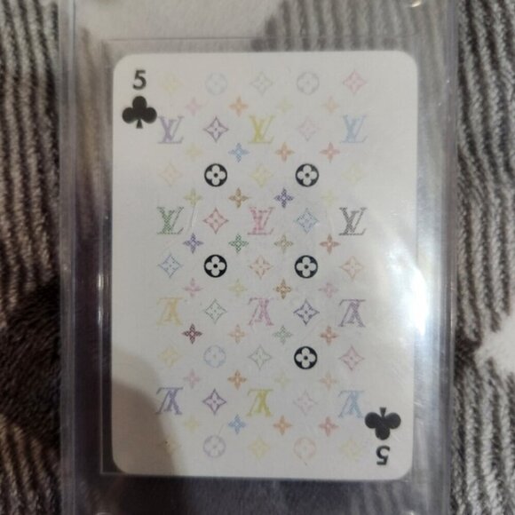Louis Vuitton x Takashi Murakami Noir S/S 2003 Playing Card 5 Clubs Ltd New - Picture 3 of 5